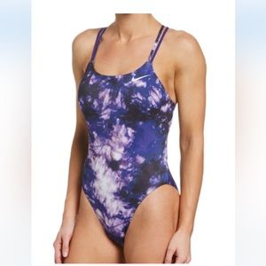 Nike Hydrastrong Tie Dye Spider Back Swimsuit